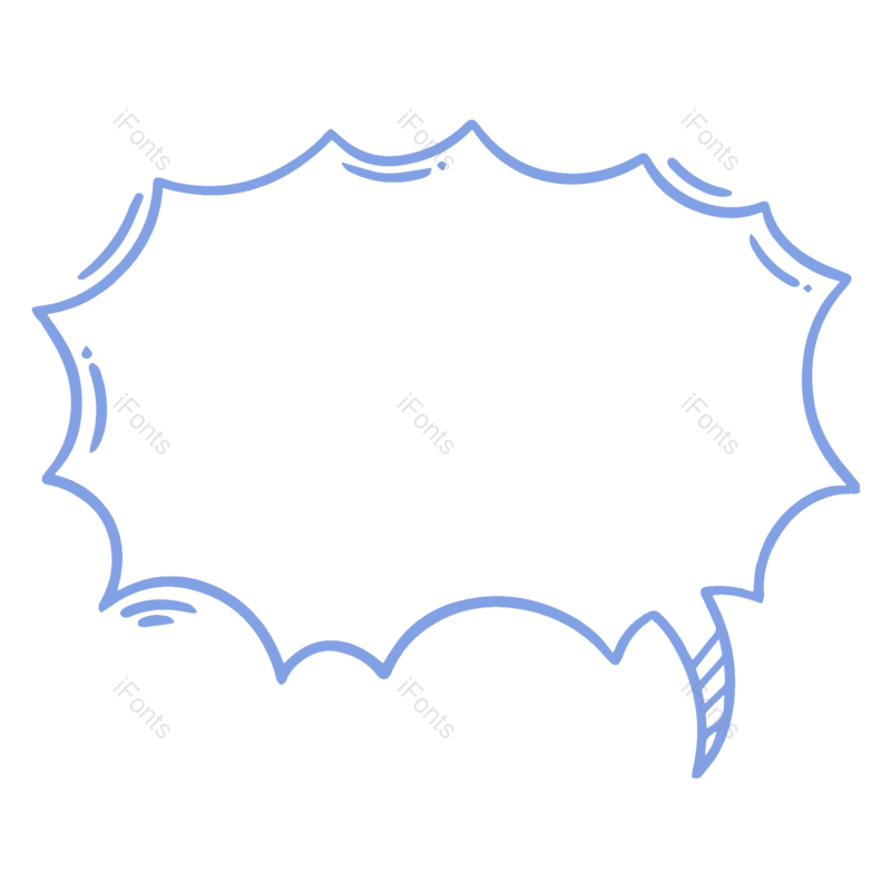 边框图片,卡通元素,对话框PNG,简约免抠素材